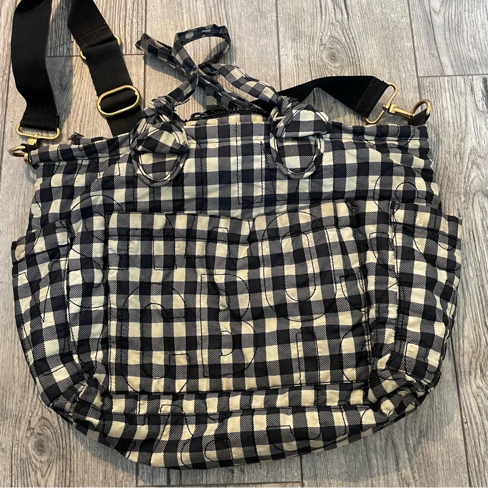 Marc by Marc Jacobs quilted gingham check tote shoulder bag